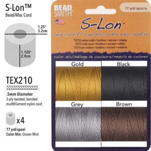 S-Lon Bead Cord 4 Pack Mix 1