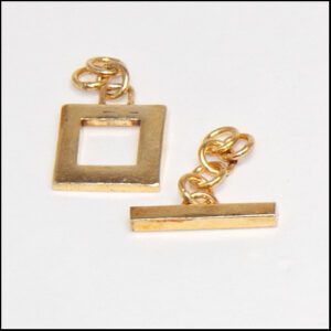 Toggle Clasp - Vermeil Square