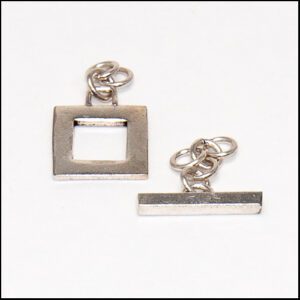 Toggle Clasp - Sterling Square